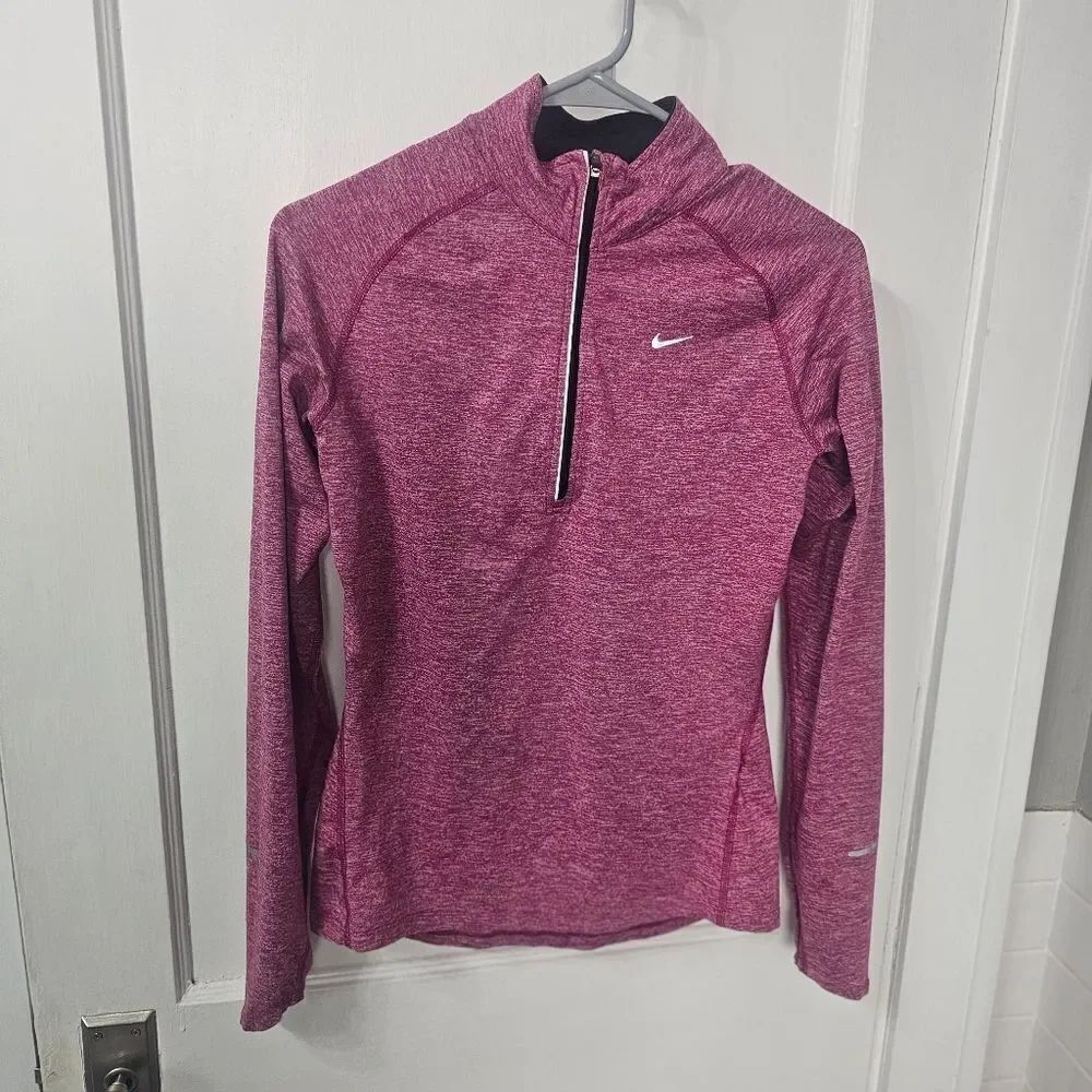 Nike Dri Fit 1/2 Zip Pull Over Shirt Sz S, Like New
